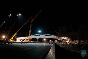 Postavitev kolesarskega nadvoza Šenčur-Voklo nad avtocesto 9